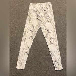 Chic Marble Print High Rise Leggings